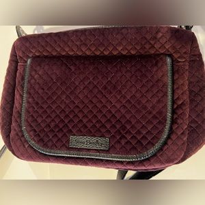 Vera Bradley blackberry velvet crossbody